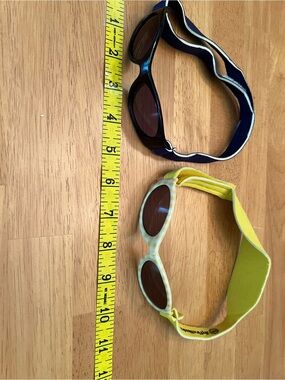 Baby Elastic Strap Sunglasses - Yellow & Navy